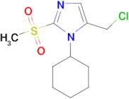 5-(chloromethyl)-1-cyclohexyl-2-methanesulfonyl-1H-imidazole