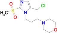 4-{3-[5-(chloromethyl)-2-methanesulfonyl-1H-imidazol-1-yl]propyl}morpholine