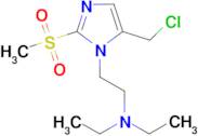 {2-[5-(chloromethyl)-2-methanesulfonyl-1H-imidazol-1-yl]ethyl}diethylamine