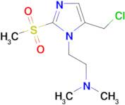 {2-[5-(chloromethyl)-2-methanesulfonyl-1H-imidazol-1-yl]ethyl}dimethylamine