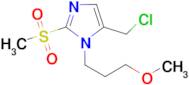 5-(chloromethyl)-2-methanesulfonyl-1-(3-methoxypropyl)-1H-imidazole