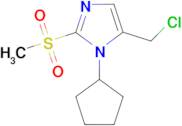 5-(chloromethyl)-1-cyclopentyl-2-methanesulfonyl-1H-imidazole