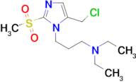 {3-[5-(chloromethyl)-2-methanesulfonyl-1H-imidazol-1-yl]propyl}diethylamine