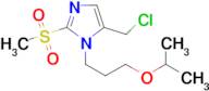 5-(chloromethyl)-2-methanesulfonyl-1-[3-(propan-2-yloxy)propyl]-1H-imidazole