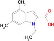 1-ethyl-4,6-dimethyl-1H-indole-2-carboxylic acid