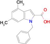 1-benzyl-4,6-dimethyl-1H-indole-2-carboxylic acid