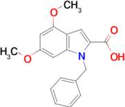 1-benzyl-4,6-dimethoxy-1H-indole-2-carboxylic acid