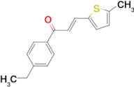 (2E)-1-(4-ethylphenyl)-3-(5-methylthiophen-2-yl)prop-2-en-1-one