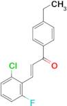 (2E)-3-(2-chloro-6-fluorophenyl)-1-(4-ethylphenyl)prop-2-en-1-one