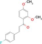 (2E)-1-(2,4-dimethoxyphenyl)-3-(4-fluorophenyl)prop-2-en-1-one