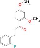 (2E)-1-(2,4-dimethoxyphenyl)-3-(2-fluorophenyl)prop-2-en-1-one