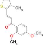 (2E)-1-(2,4-dimethoxyphenyl)-3-(3-methylthiophen-2-yl)prop-2-en-1-one