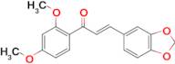 (2E)-3-(2H-1,3-benzodioxol-5-yl)-1-(2,4-dimethoxyphenyl)prop-2-en-1-one