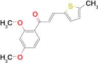 (2E)-1-(2,4-dimethoxyphenyl)-3-(5-methylthiophen-2-yl)prop-2-en-1-one