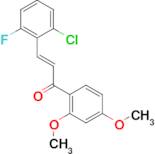 (2E)-3-(2-chloro-6-fluorophenyl)-1-(2,4-dimethoxyphenyl)prop-2-en-1-one