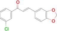 (2E)-3-(2H-1,3-benzodioxol-5-yl)-1-(3-chlorophenyl)prop-2-en-1-one