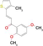 (2E)-1-(2,5-dimethoxyphenyl)-3-(3-methylthiophen-2-yl)prop-2-en-1-one