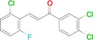 (2E)-3-(2-chloro-6-fluorophenyl)-1-(3,4-dichlorophenyl)prop-2-en-1-one