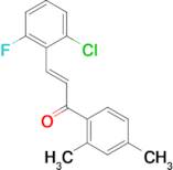 (2E)-3-(2-chloro-6-fluorophenyl)-1-(2,4-dimethylphenyl)prop-2-en-1-one