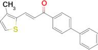 (2E)-1-{[1,1'-biphenyl]-4-yl}-3-(3-methylthiophen-2-yl)prop-2-en-1-one