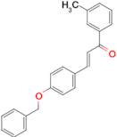 (2E)-3-[4-(benzyloxy)phenyl]-1-(3-methylphenyl)prop-2-en-1-one