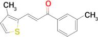 (2E)-1-(3-methylphenyl)-3-(3-methylthiophen-2-yl)prop-2-en-1-one