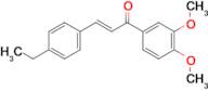 (2E)-1-(3,4-dimethoxyphenyl)-3-(4-ethylphenyl)prop-2-en-1-one