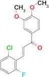 (2E)-3-(2-chloro-6-fluorophenyl)-1-(3,4-dimethoxyphenyl)prop-2-en-1-one