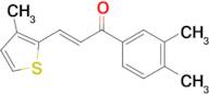 (2E)-1-(3,4-dimethylphenyl)-3-(3-methylthiophen-2-yl)prop-2-en-1-one