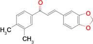 (2E)-3-(2H-1,3-benzodioxol-5-yl)-1-(3,4-dimethylphenyl)prop-2-en-1-one