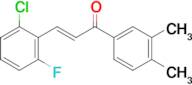 (2E)-3-(2-chloro-6-fluorophenyl)-1-(3,4-dimethylphenyl)prop-2-en-1-one