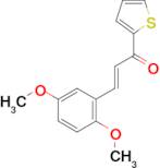 (2E)-3-(2,5-dimethoxyphenyl)-1-(thiophen-2-yl)prop-2-en-1-one