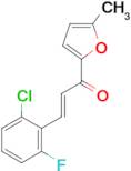 (2E)-3-(2-chloro-6-fluorophenyl)-1-(5-methylfuran-2-yl)prop-2-en-1-one