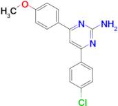 4-(4-chlorophenyl)-6-(4-methoxyphenyl)pyrimidin-2-amine