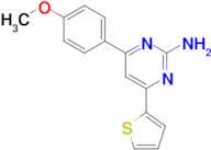 4-(4-methoxyphenyl)-6-(thiophen-2-yl)pyrimidin-2-amine