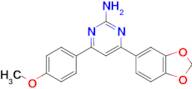 4-(2H-1,3-benzodioxol-5-yl)-6-(4-methoxyphenyl)pyrimidin-2-amine