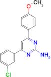 4-(3-chlorophenyl)-6-(4-methoxyphenyl)pyrimidin-2-amine