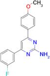 4-(3-fluorophenyl)-6-(4-methoxyphenyl)pyrimidin-2-amine