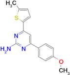 4-(4-methoxyphenyl)-6-(5-methylthiophen-2-yl)pyrimidin-2-amine