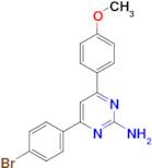 4-(4-bromophenyl)-6-(4-methoxyphenyl)pyrimidin-2-amine