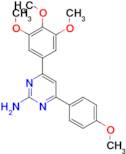 4-(4-methoxyphenyl)-6-(3,4,5-trimethoxyphenyl)pyrimidin-2-amine