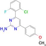 4-(2-chloro-6-fluorophenyl)-6-(4-methoxyphenyl)pyrimidin-2-amine