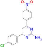 4-(4-chlorophenyl)-6-(4-nitrophenyl)pyrimidin-2-amine