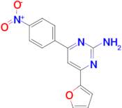 4-(furan-2-yl)-6-(4-nitrophenyl)pyrimidin-2-amine