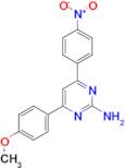 4-(4-methoxyphenyl)-6-(4-nitrophenyl)pyrimidin-2-amine