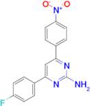 4-(4-fluorophenyl)-6-(4-nitrophenyl)pyrimidin-2-amine