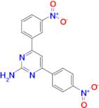 4-(3-nitrophenyl)-6-(4-nitrophenyl)pyrimidin-2-amine