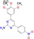 4-(4-nitrophenyl)-6-(3,4,5-trimethoxyphenyl)pyrimidin-2-amine