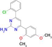 4-(2-chlorophenyl)-6-(2,4-dimethoxyphenyl)pyrimidin-2-amine