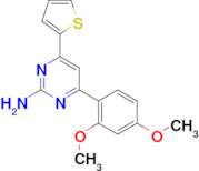 4-(2,4-dimethoxyphenyl)-6-(thiophen-2-yl)pyrimidin-2-amine